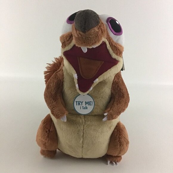 Ice Age Scrat Tales Talking 11” Plush Stuffed Animal Toy Baby Scrat Squirrel Tag - Picture 2 of 7